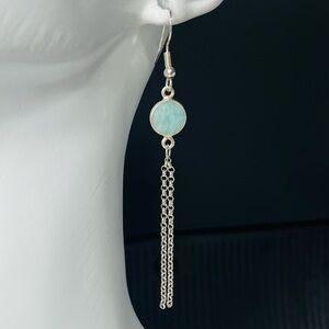 Silver 925 Amazonite earrings